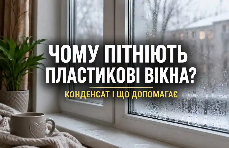 Конденсат на пластиковому вікні взимку та перевірка вологості в кімнаті